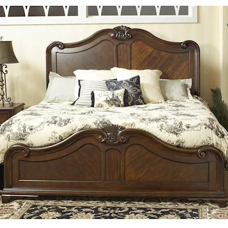 King Bed with Arched Headboard
